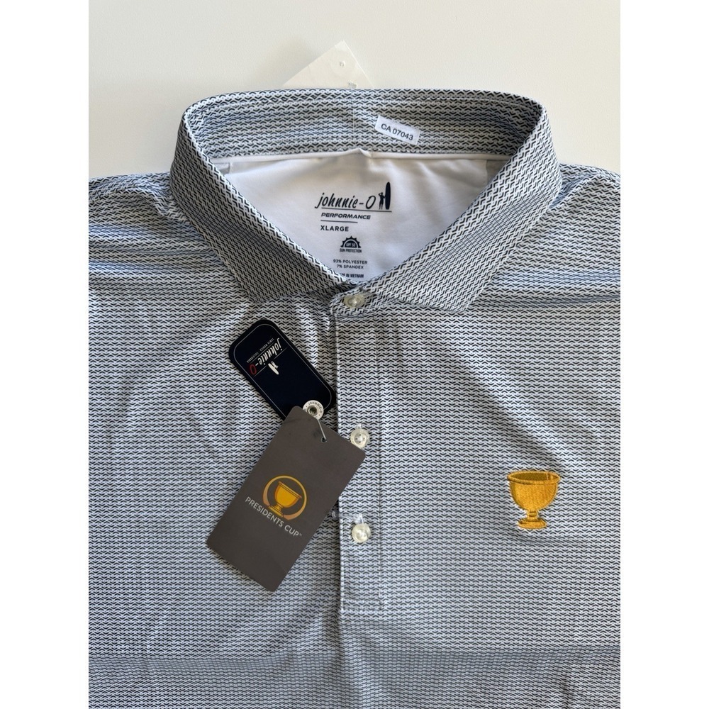 Johnnie-O Performance Presidents Cup Golf Polo Sun Protection UPF 50 NWT NEW XL